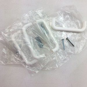 White Simple Handle Pulls Set Of 4 Dresser Cabinets Drawers